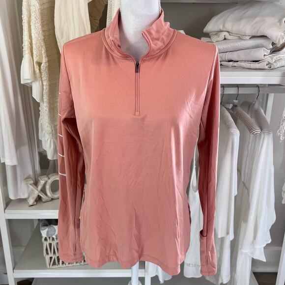Nike Dri Fit blush pink women's size medium athletic jacket, athleisure #1381 - Picture 1 of 11